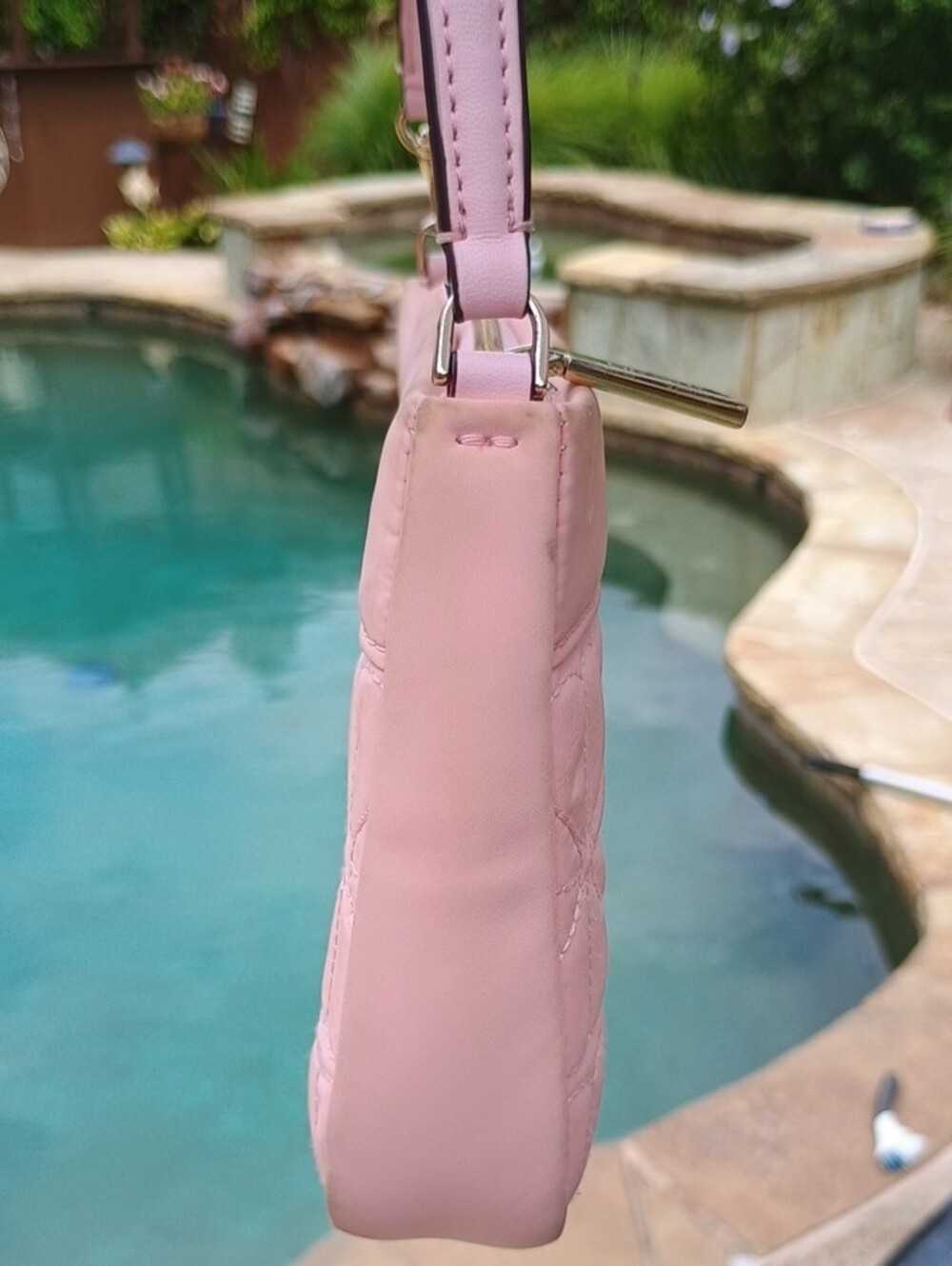 kate spade Pink Quilted Mini Shoulder Bag with Gold Hardware - Picture 5 of 10